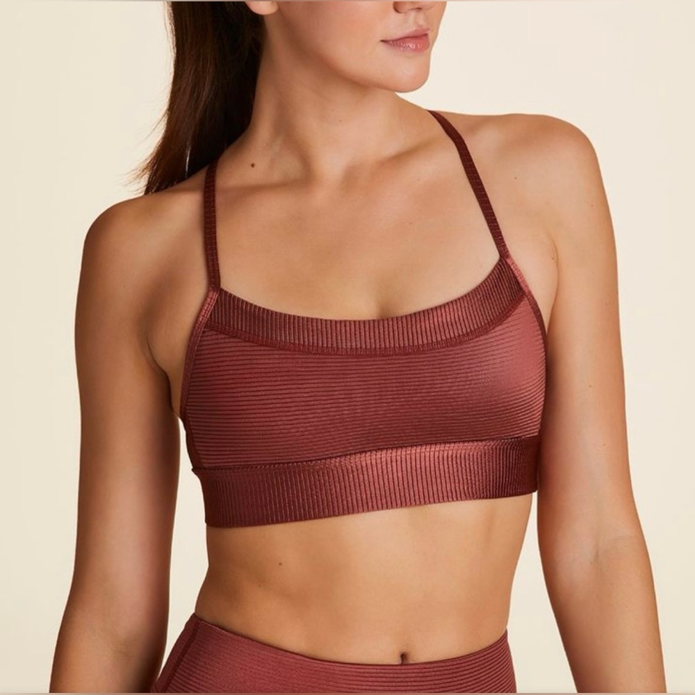 NWT Alala Raya Ribbed Sports Bra